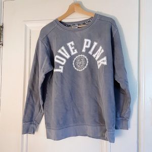 Grey Blue PINK Crew Neck